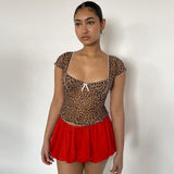 Plataz Women's Summer 2024 New Solid Low- Waist Vlawed Casual Short Dress DJPT