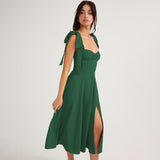 Plataz Dress French Holiday Dress Bareback Sexy Chiffon Dress Dress