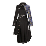 Plataz Design Does Not Sleep City Chinese Wind And Man Element Dress Daily Spring And Summer 6496