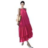 Plataz Design Sleeveless Dress Sleeveless Dress Thailand Sanya Seaside Resort Wind Loose Beach Dress Woman
