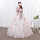 Plataz Yarn Performance Dress Women's Long-Sleeved Student Art College Evening Dress Vocal Fluffy Dress Thin Annual Meeting