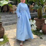 Plataz Women's Clothing Autumn 2025 Collar Shirt Dress High-Waisted Commuting Dress