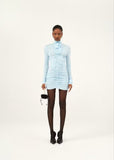 Plataz Autumn Glazed Three-Dimensional Flower Decoration Folds Sexy Body-Body-Bum Bag Skirt Skirt
