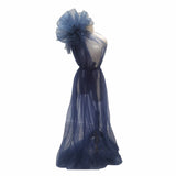 Plataz Take A Picture With A Net Yarn Dress Pregnant Women's Shoulderless Sleeve-Free Dress Halloween Styling Maternity