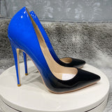 Plataz Color Spell Sexy 12Cm High Heels Ultra-Fine Heel Shoes Women's Shoes Gradually Change Color Net Red Large Size Single Shoes High Quality Shoes