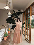 Plataz High-End Fluttering Ribbon Wiggle Mesh Patched Tset Dress Women's Holiday Birthday Party Evening Dress