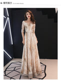 Plataz Sky Evening Dress 2025 New Spring Long-Term Skinny Noble Banquet Annual Conference Host Performance Dress Dress Woman