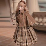 Plataz Design Little Detective Dress Cloak Set Student Lolita6303