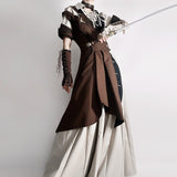 Plataz Jam Original Design Long Voyage Guide Lolita Women Lolita Blouse Coat Pants Daily Suit 7263