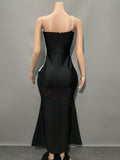 Plataz Fashion Pearl One-Shoulder Party Evening Dress Design Famous Fishtail Dress Banded Dress