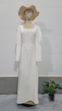 Plataz 2024 Autumn New Long Sleeves To The Waist Collar Long Dress Length