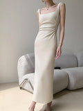 Plataz Everyday Day With White Sleeveless Sleeveless Vest Dress Women's New Summer Dress With A Left-Up HZ0628