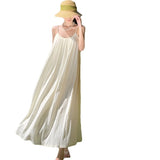 Plataz Seaside Holiday Dress Women's New Sexy Dew In The Summer With Thin Slings Long Skirts