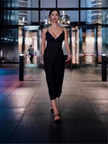 Plataz Black Suspension Sexy Fashion Tight Dress For Summer 2024 Summer