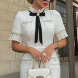 Plataz New On-Line Hot Selling Coarse-Fang Small Fragrant Style Dress DJPT
