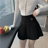 Plataz A-Word Skirt 100-Fold Skirt High-Waist Temperament Short Skirt Spring 2025 New Shade Thin Skirt Female Tide DJPT