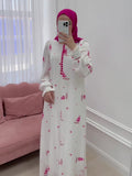 Plataz Eastern Muslims 2024 Spring Gentle Wind Small Fresh Flowers Design Long Dress