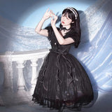 Plataz Butterfly Op Lolita Sweet Dress Lolita Dress Summer Long Short Sleeve 6544