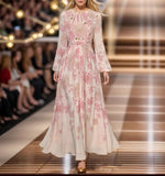 Plataz Spring And Summer Station Elegant Fairy Flower Tender Holiday Wind Ethere Long Dress