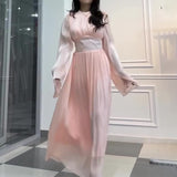 Plataz 2024 Round Collar Light Dress Slim Slim Light Luxury With Long Skirt
