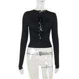 Plataz Autumn 2025 New Street Hottie Bongjie Metal Buckle Hollow Sexy Body DJPT