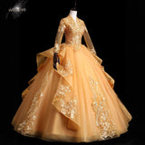 Plataz Performance Suit V-Neck 2025 New Color Yarn Vocal Art Canopy Skirt Host Dress Woman Retro