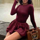 Plataz Autumn 2025 New Fashion Style Elegance Beautifully Dressed With Long Sleeves DJPT