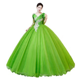 Plataz Art Exam Evening Dress 2025 New Green Poneng Dress Solo Host Performance Costume Singing Beautiful Dress