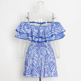 Plataz New Australian Trendy Design Elegant Short Dress Word Collar Lanky Thin Dress Woman