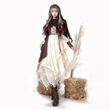 Plataz Wandering Witch Lolita Dresser Dresser Herder Waist Cloak Everyday Cute Lolita Sweet Skirt 6986