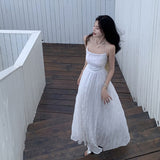 Plataz Thailand Seaside Holiday Dress Super Fairy Design Pure Desire To Close The Waist Slings Long Skirt