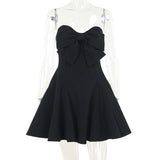 Plataz Autumn 2025 New Temperament Sexy Body-Body Butterfly Brae Short Dress Woman DJPT