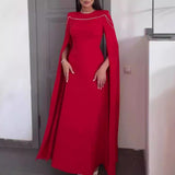 Plataz And Winter Fashion Elegant New Solid Color Long Sleeve Dress Women's Dress Dress