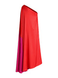 Plataz Dress 2025 New Color Personality Slant Shoulder Loose Summer Long Dress