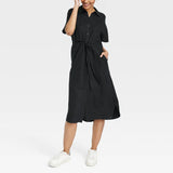 Plataz 2024 New POLO Tie Simple Tie With Solid-Colored Cardigan Dress