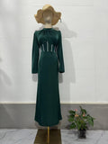 Plataz Spring Cundress Long Sleeves And Flaws With Irregular Long Dress Dress Woman