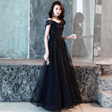 Plataz Evening Dress 2025 Spring Shoulder Birthday Dinner Party Host Art Examination Dress Woman