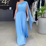 Plataz Women's Slanted Shawl Sexy Shawl Dress Slimmed-Up Folded Skirt Girl