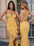 Plataz Style Sexy New Slings Solid V-Neck High-Ball Net Repair Medium Long Dress HZ0628