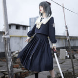 Plataz Morning Bell Bunnies Drum JK Uniform Skirt Basic Orthodox Sailor Suit Academy Style Set 6478