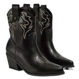 Plataz Boot Embroidered Cowboys 2025 New Grand-Code Cavalry Boots Mid-Cine Martin Boots Chelsea Boots Short Boots Kids High Quality Shoes