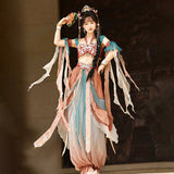 Plataz Design Sanskrit Chinese Style Women Dunhuang Wind Corset Lantern Suit 9043