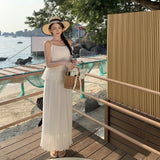 Plataz Wind Flower Sling Vest Women Summer New High-End Feel Holiday Wear Temperament Sweet Half Skirt Two-Piece
