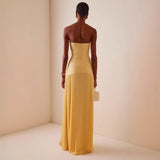 Plataz Women's New Sexy Bare Back Thin Shoulder Strap Hip Hollow Open Skirt HZ0628