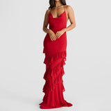Plataz Fashion Atmospheric Elegant Pure Color Banquet Lace Dress In Fall 2024