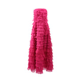 Plataz French Style Braid Dress 2025 New Female Summer Ears Folded Splicing Lotus Leaves Side Swing Dress