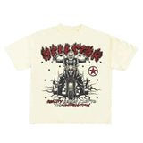 Plataz Vintage Men Cartoon H-Hang H-Hang PK T-Shirt American Kawai Long Dress Y2K Short Sleeves DJPT