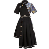 Plataz Design Does Not Sleep City Chinese Wind And Man Element Dress Daily Spring And Summer 6496