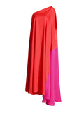 Plataz Dress 2025 New Color Personality Slant Shoulder Loose Summer Long Dress