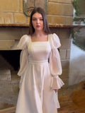 Plataz Women's Dress Over The Knee 2024 Spring French Fairy Sen Super Fairy Dress